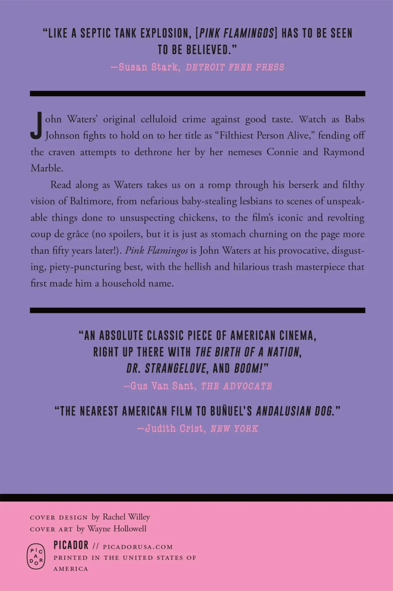 Rückseite: 9781250371331 | Pink Flamingos | John Waters | Taschenbuch | Englisch | 2025 | Picador