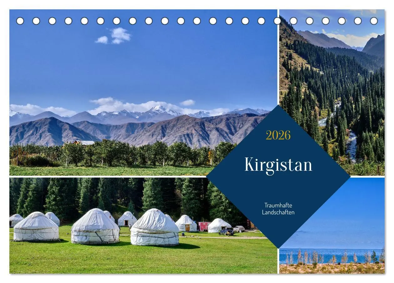 Cover: 9783457491331 | Kirgistan - Traumhafte Landschaften (Tischkalender 2026 DIN A5...