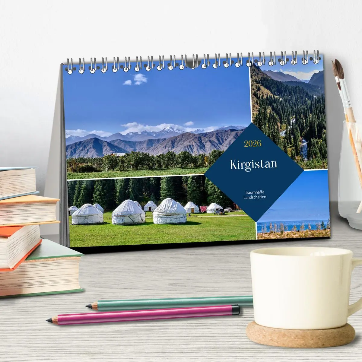 Bild: 9783457491331 | Kirgistan - Traumhafte Landschaften (Tischkalender 2026 DIN A5...