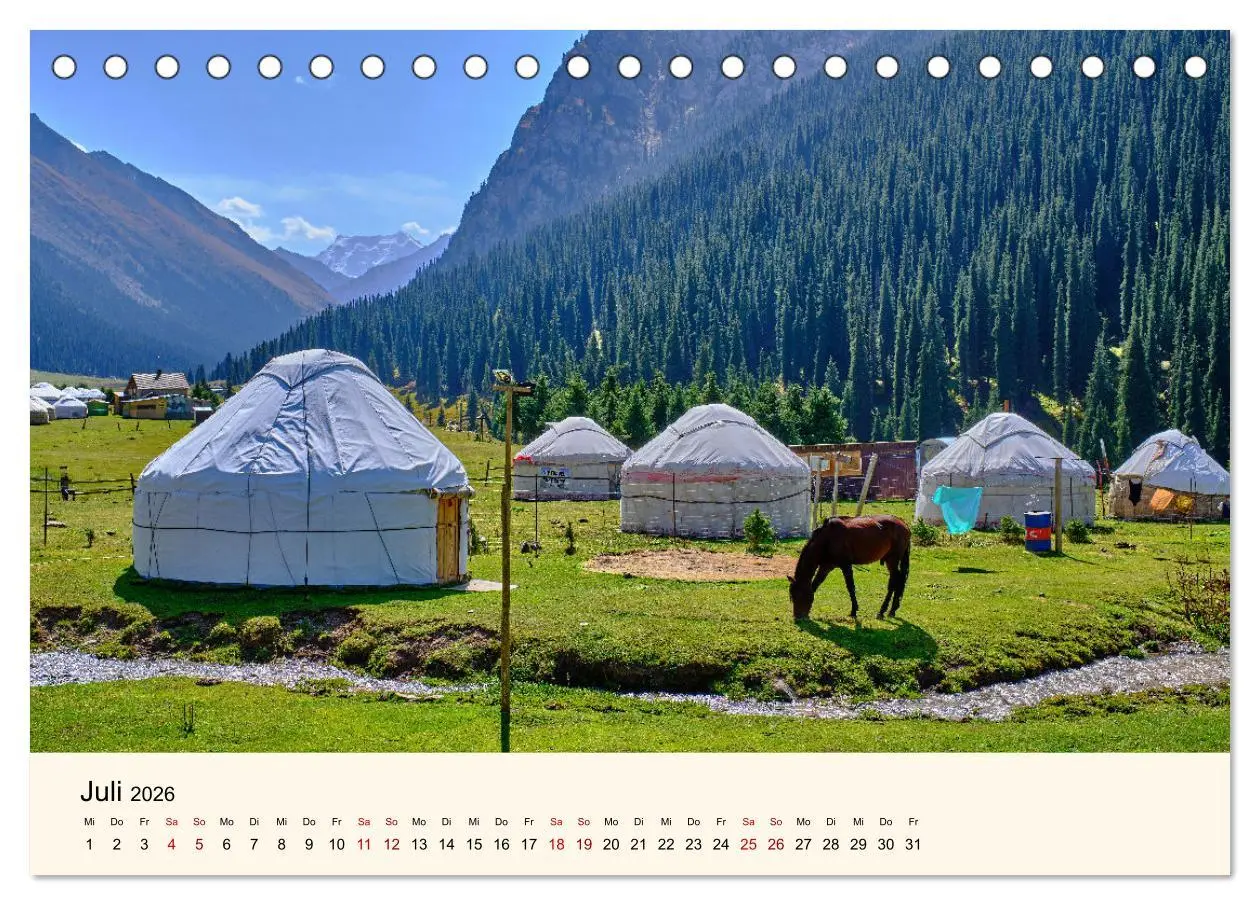 Bild: 9783457491331 | Kirgistan - Traumhafte Landschaften (Tischkalender 2026 DIN A5...