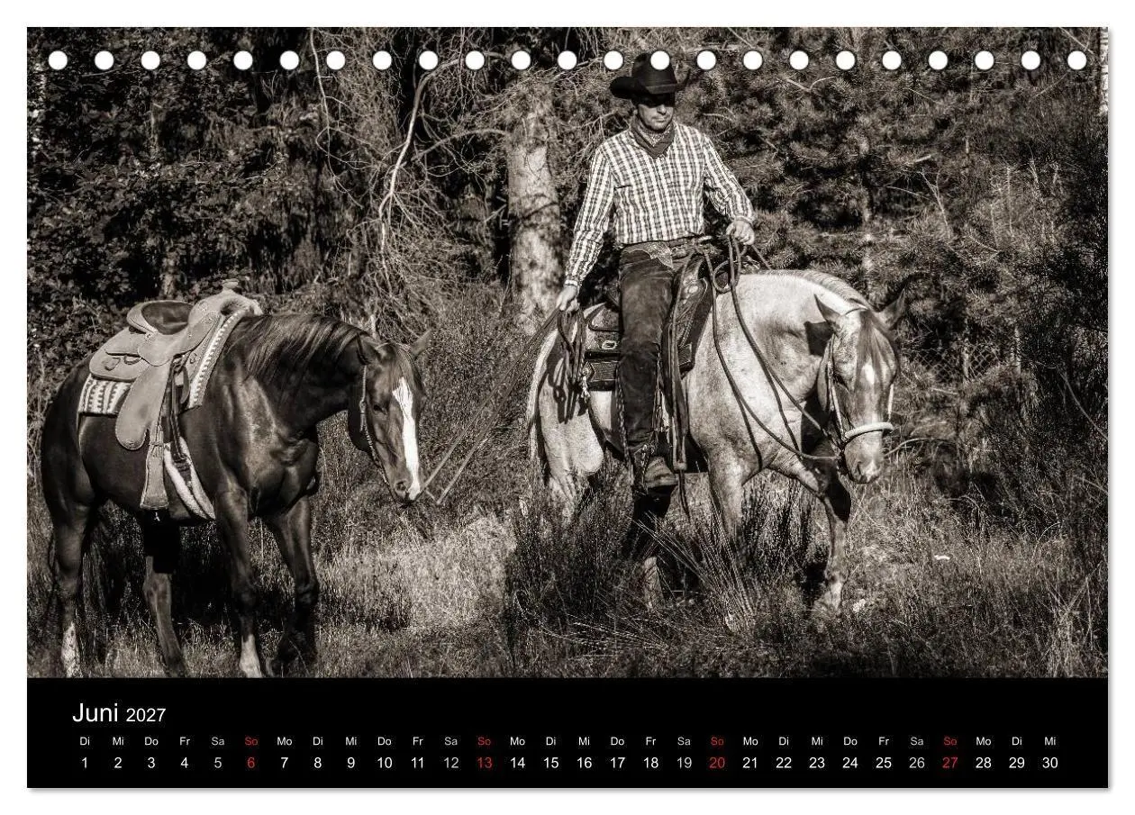 Bild: 9783569981331 | Westernreiten (Tischkalender 2027 DIN A5 quer), CALVENDO...