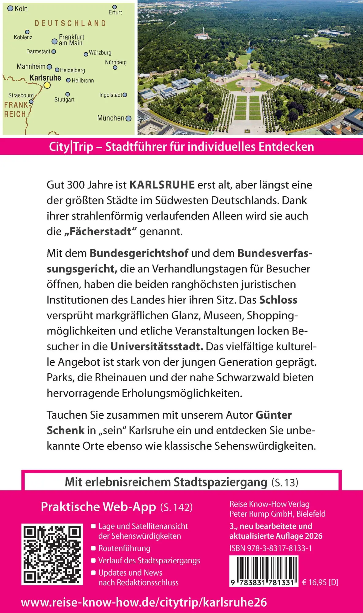 Bild: 9783831781331 | Reise Know-How CityTrip Karlsruhe | Günter Schenk | Taschenbuch | 2026