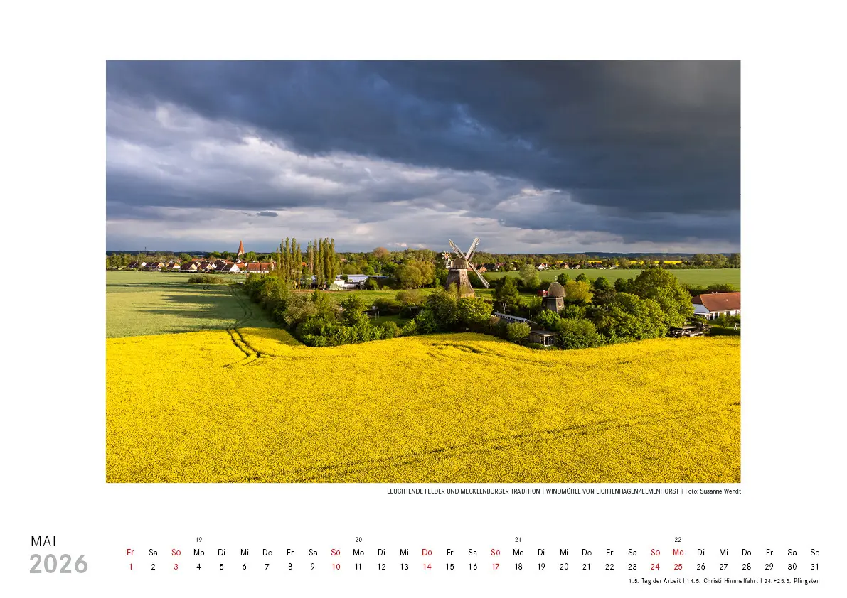 Bild: 9783957991331 | Kalender Mecklenburg-Vorpommern 2026 | Atemberaubende Luftbilder