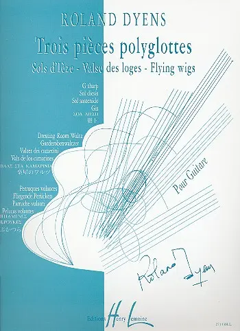 Cover: 9790230971331 | 3 pieces polyglottes pour guitare | Roland Dyens | Buch | Lemoine
