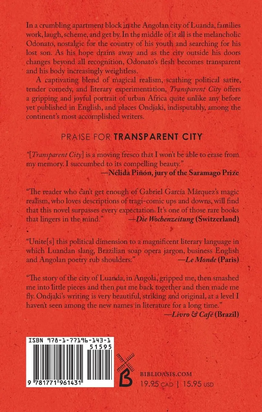 Rückseite: 9781771961431 | Transparent City | Ondjaki | Taschenbuch | Kartoniert / Broschiert