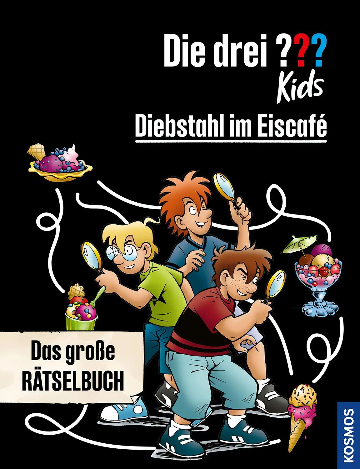 Cover: 9783440171431 | Die drei ??? Kids, Diebstahl im Eiscafé | Das große Rätselbuch | Buch