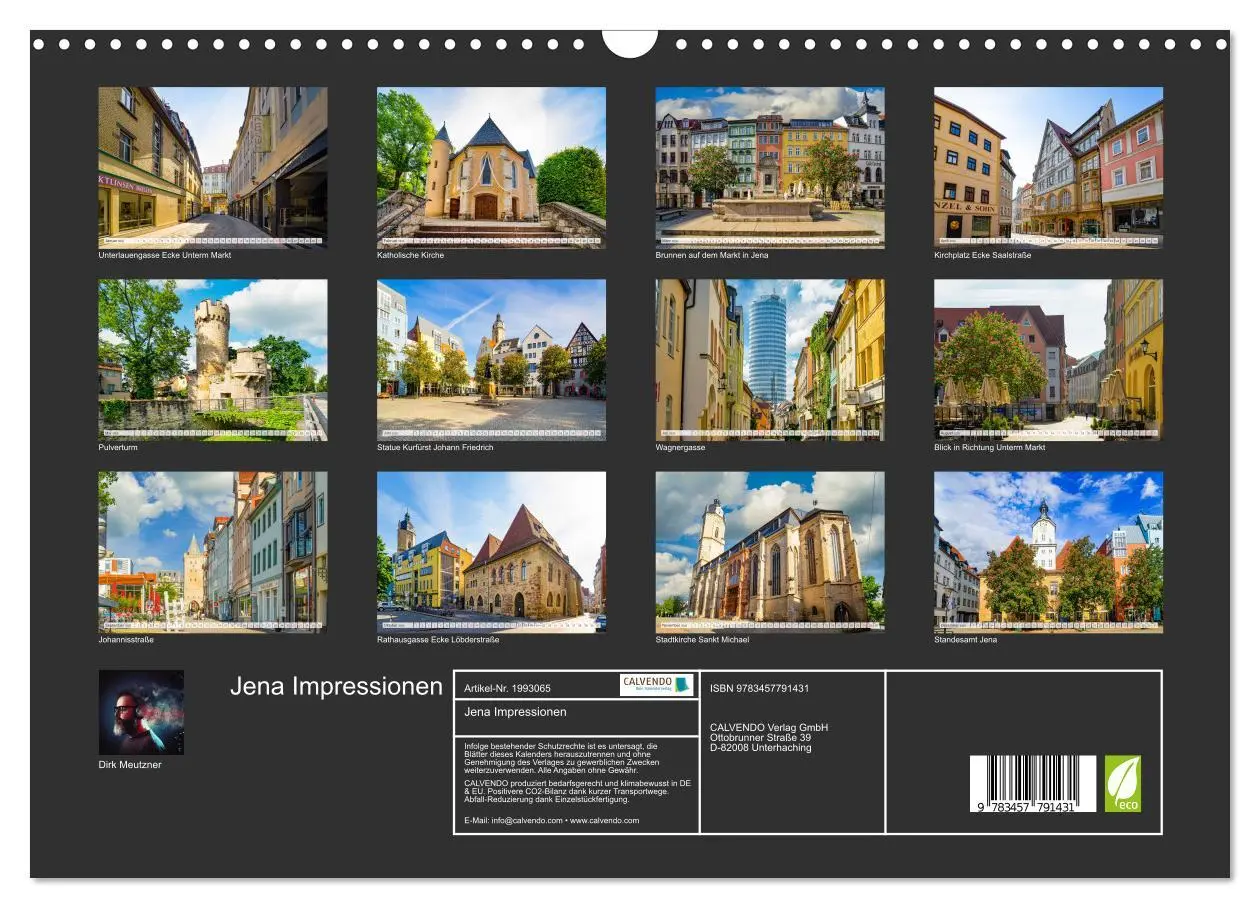 Bild: 9783457791431 | Jena Impressionen (Wandkalender 2026 DIN A3 quer), CALVENDO...