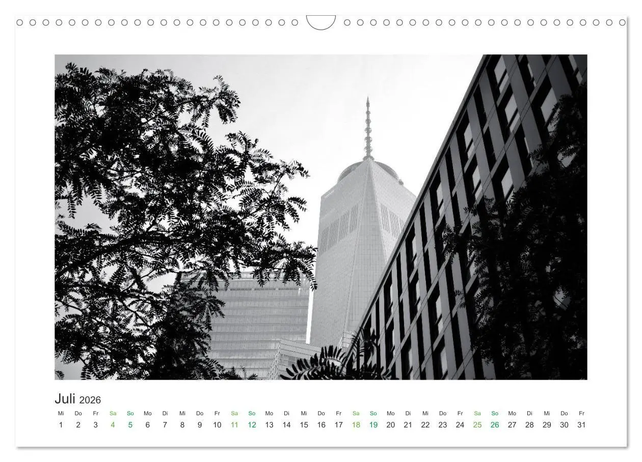 Bild: 9783457861431 | New York in schwarz weiss (Wandkalender 2026 DIN A3 quer), CALVENDO...