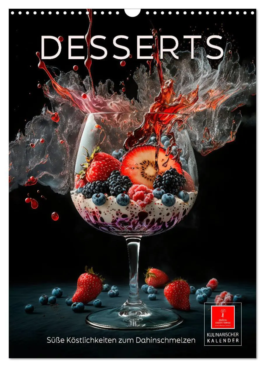 Cover: 9783516331431 | Desserts - Süße Köstlichkeiten zum Dahinschmelzen (Wandkalender...