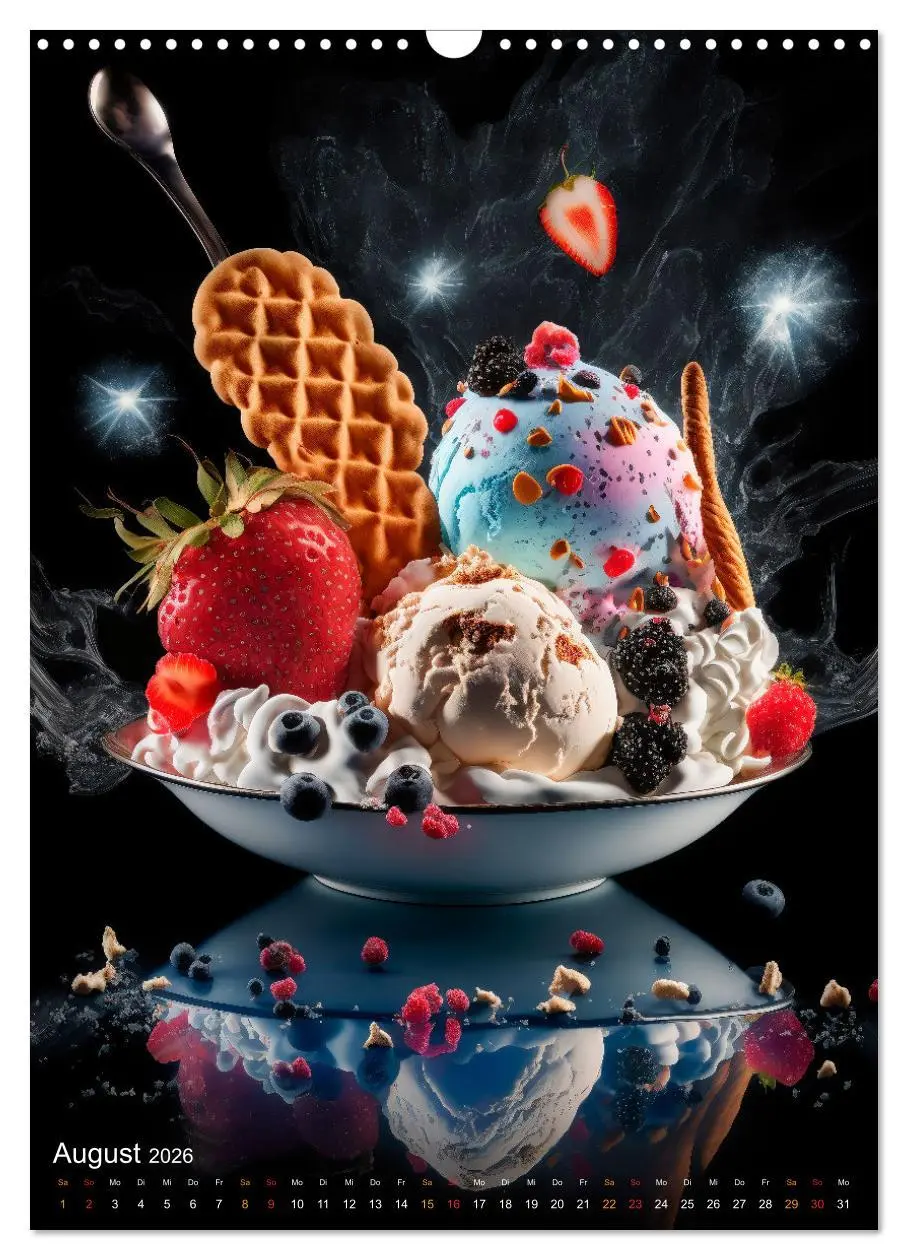 Bild: 9783516331431 | Desserts - Süße Köstlichkeiten zum Dahinschmelzen (Wandkalender...