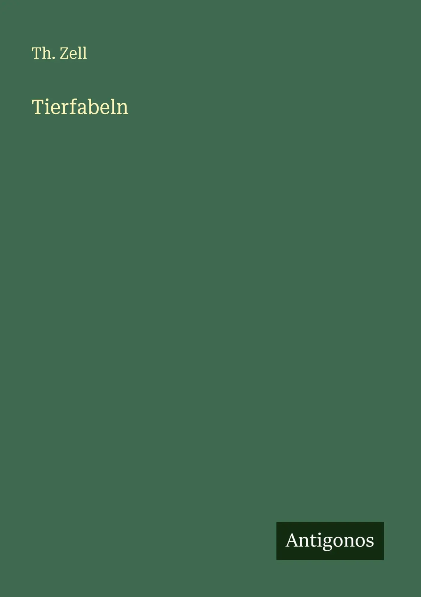 Cover: 9783563931431 | Tierfabeln | Th. Zell | Taschenbuch | Deutsch | 2025
