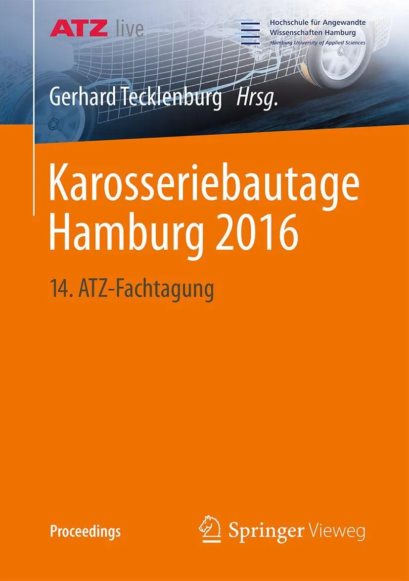 Cover: 9783658141431 | Karosseriebautage Hamburg 2016 | 14. ATZ-Fachtagung | Tecklenburg | xi