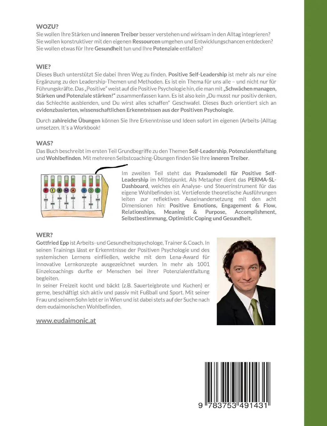 Rückseite: 9783753491431 | Positive Self-Leadership | Gottfried Epp | Taschenbuch | Paperback