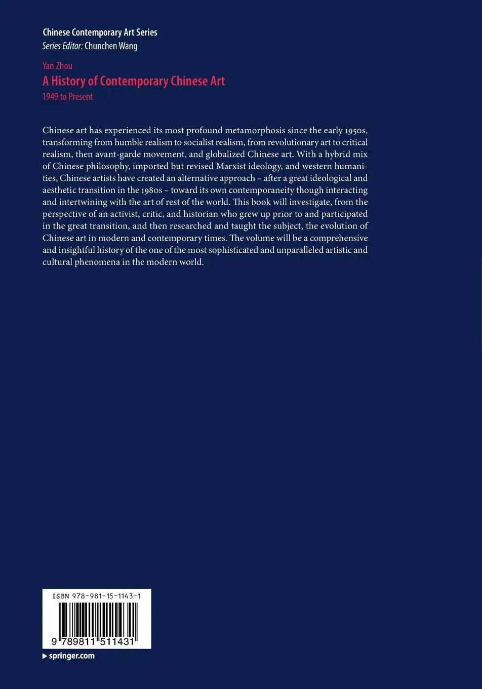 Rückseite: 9789811511431 | A History of Contemporary Chinese Art | 1949 to Present | Yan Zhou