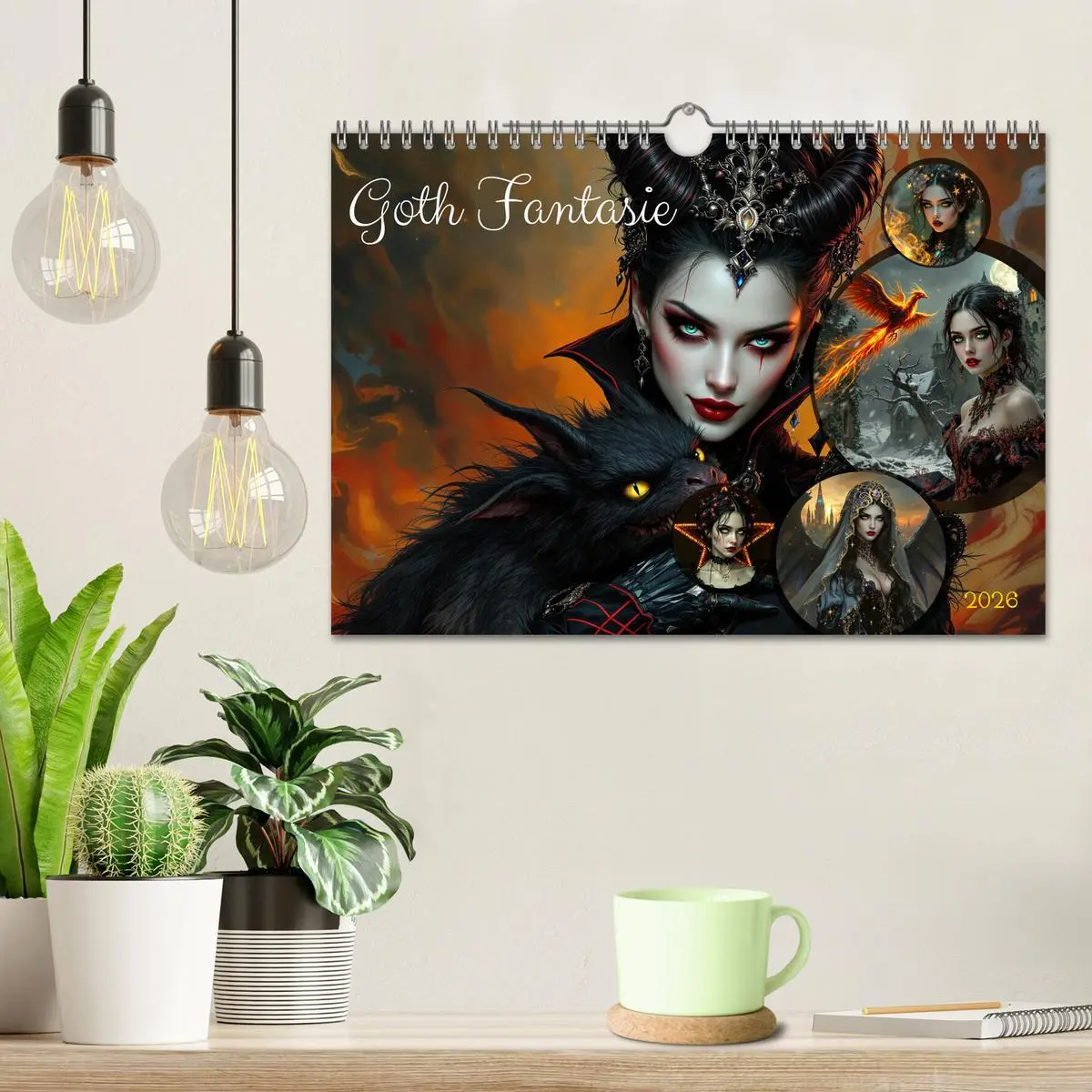 Bild: 9783457301531 | Goth Fantasie (Wandkalender 2026 DIN A4 quer), CALVENDO Monatskalender