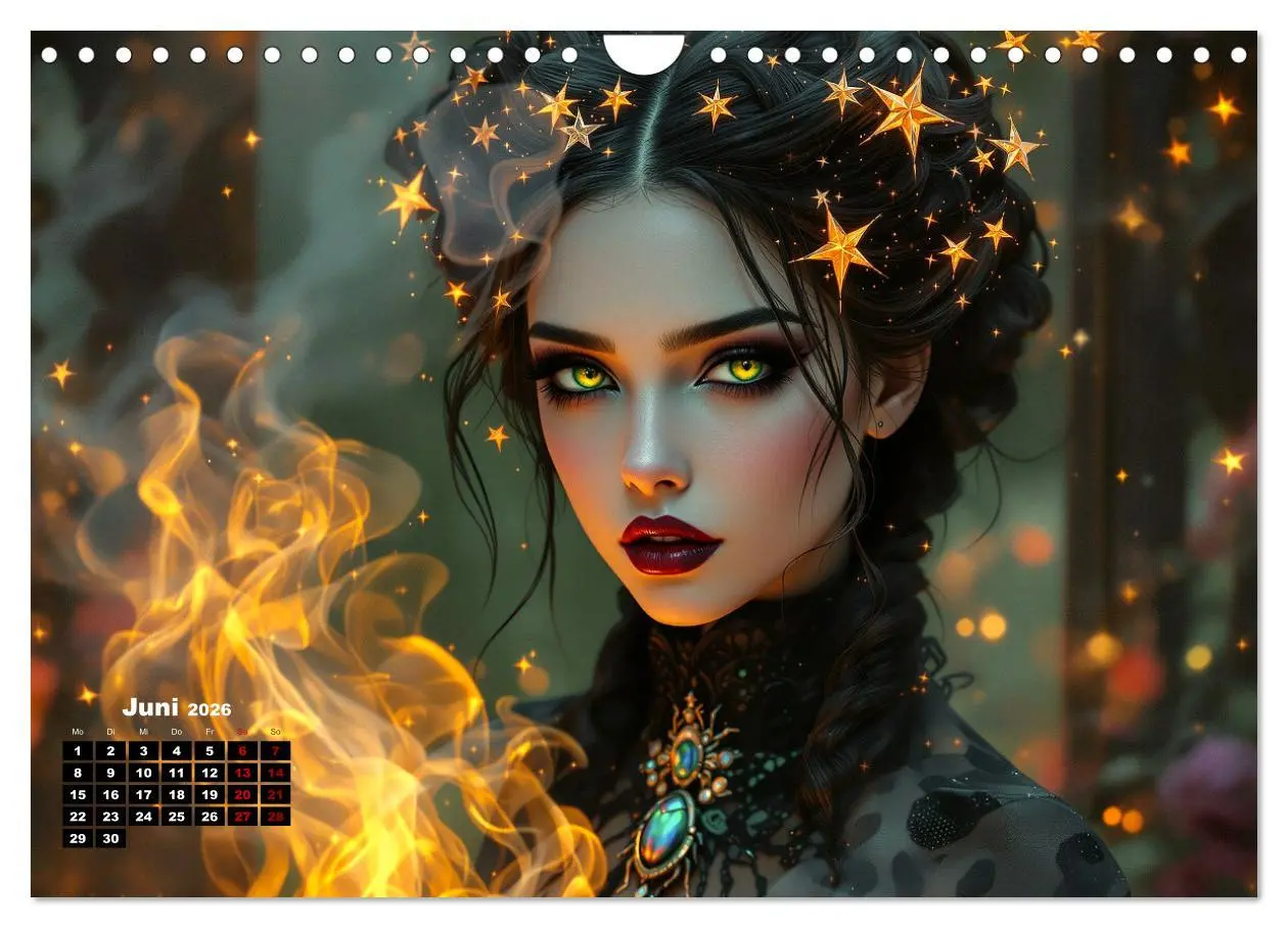 Bild: 9783457301531 | Goth Fantasie (Wandkalender 2026 DIN A4 quer), CALVENDO Monatskalender