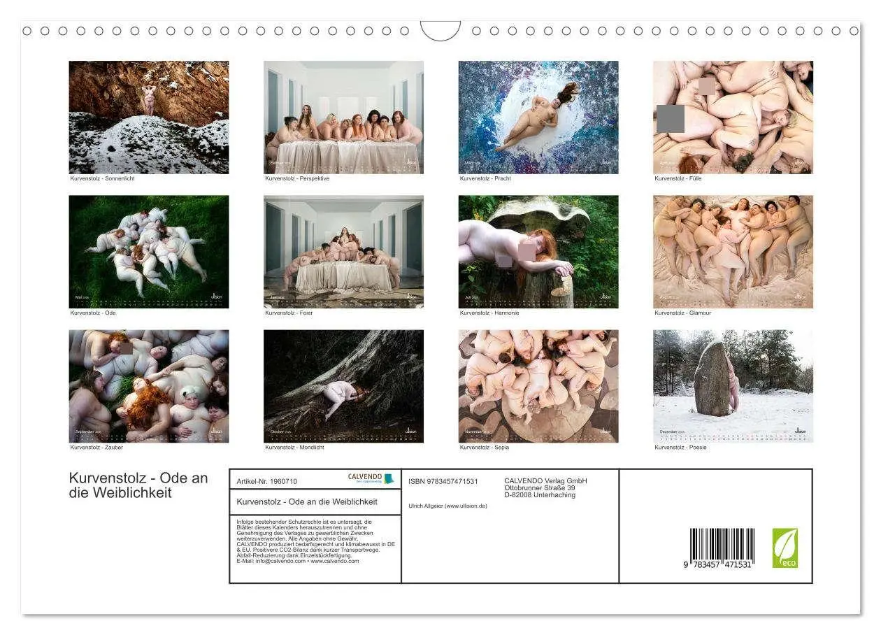 Bild: 9783457471531 | Kurvenstolz - Ode an die Weiblichkeit (Wandkalender 2026 DIN A3...