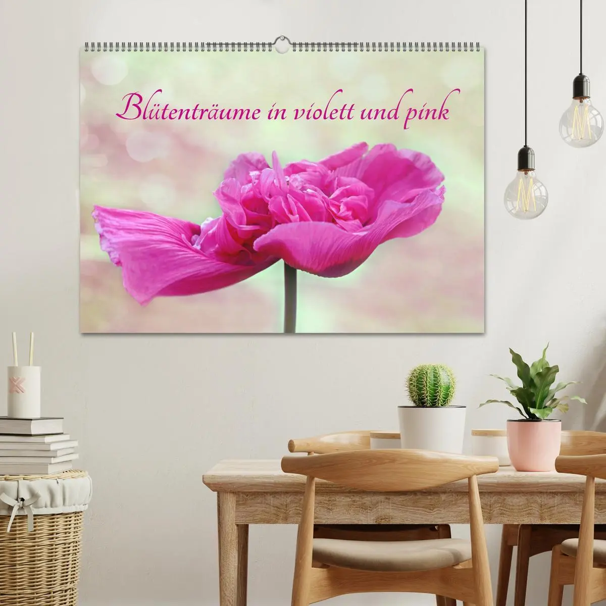 Bild: 9783457781531 | Blütenträume in violett und pink (Wandkalender 2026 DIN A2 quer),...