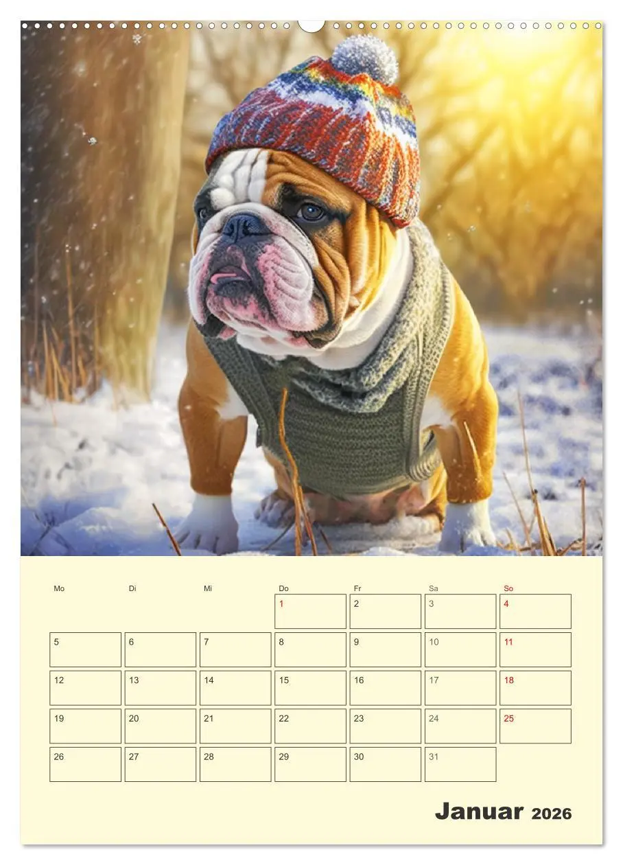 Bild: 9783516321531 | English Bulldogs. Fröhliche Dickköpfe mit Charakter (Wandkalender...