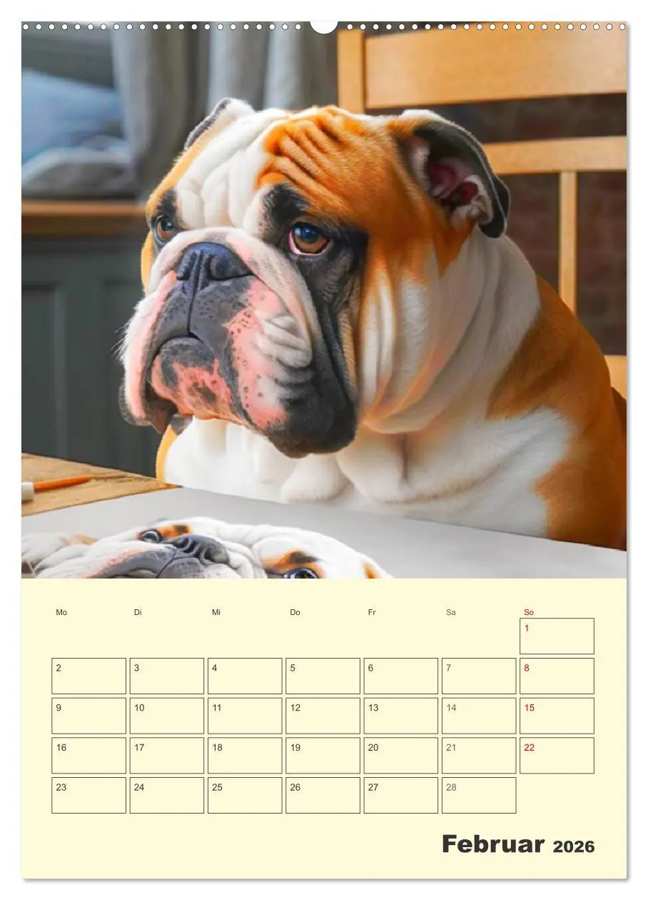 Bild: 9783516321531 | English Bulldogs. Fröhliche Dickköpfe mit Charakter (Wandkalender...