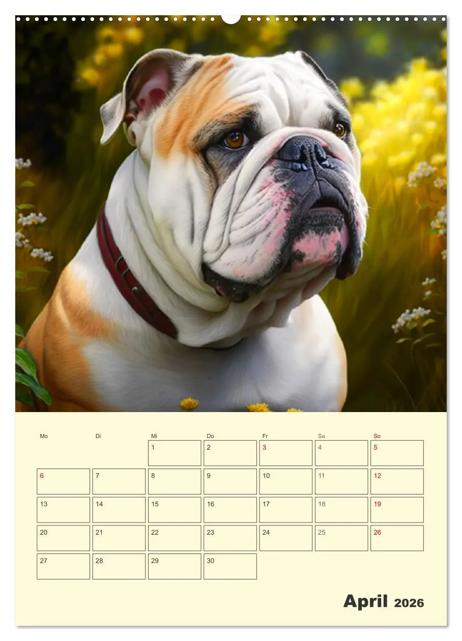 Bild: 9783516321531 | English Bulldogs. Fröhliche Dickköpfe mit Charakter (Wandkalender...