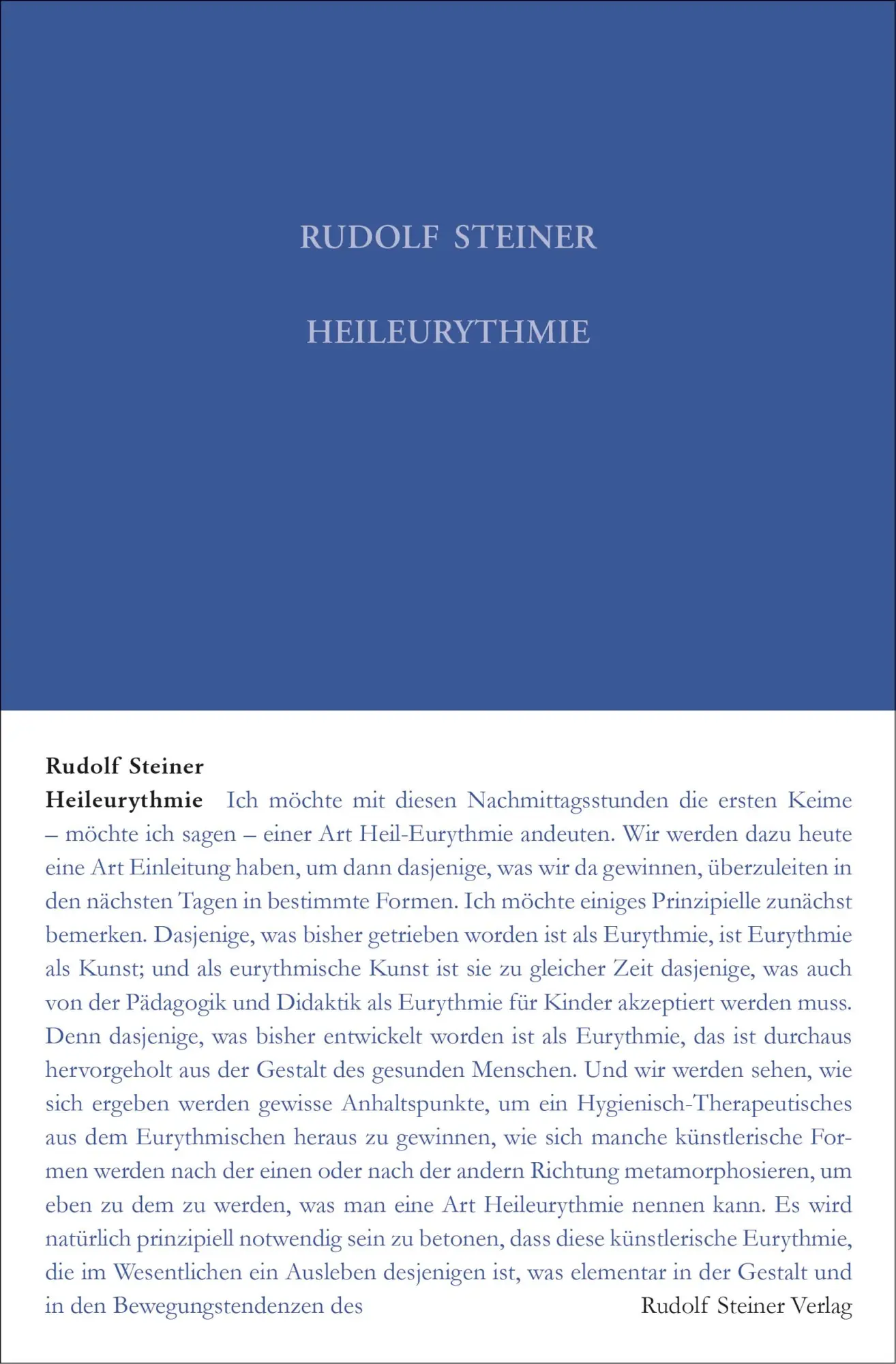 Cover: 9783727431531 | Heileurythmie | Rudolf Steiner | Buch | 197 S. | Deutsch | 2021