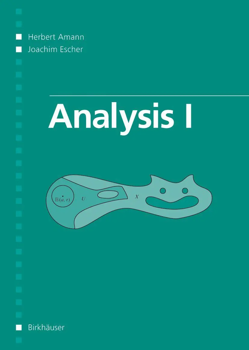 Cover: 9783764371531 | Analysis I | Herbert Amann (u. a.) | Taschenbuch | xv | Englisch
