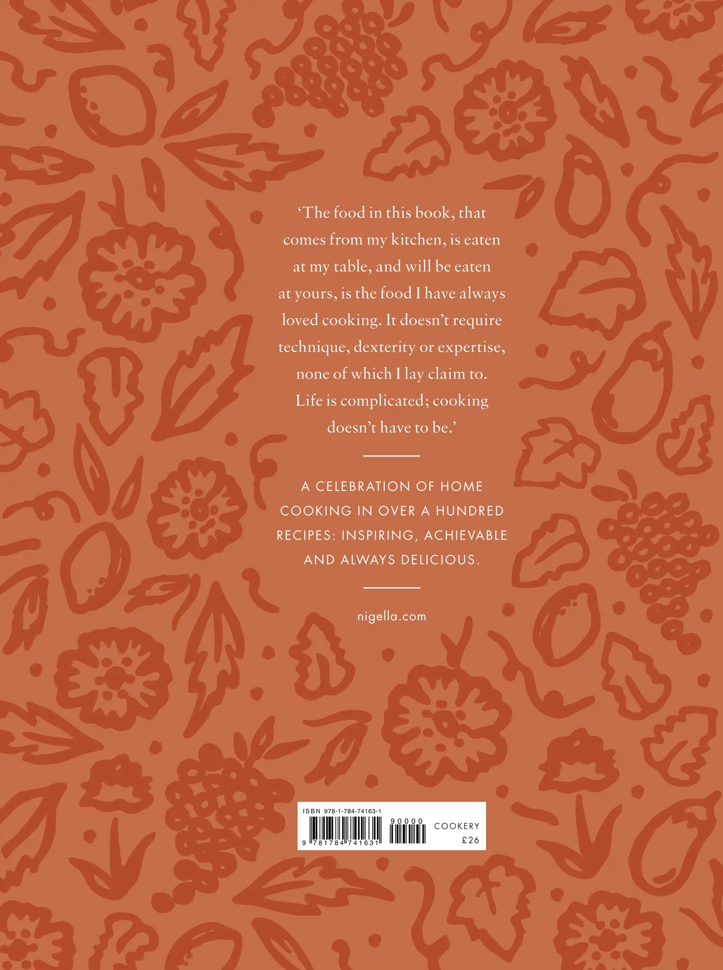 Rückseite: 9781784741631 | At My Table | A Celebration of Home Cooking | Nigella Lawson | Buch