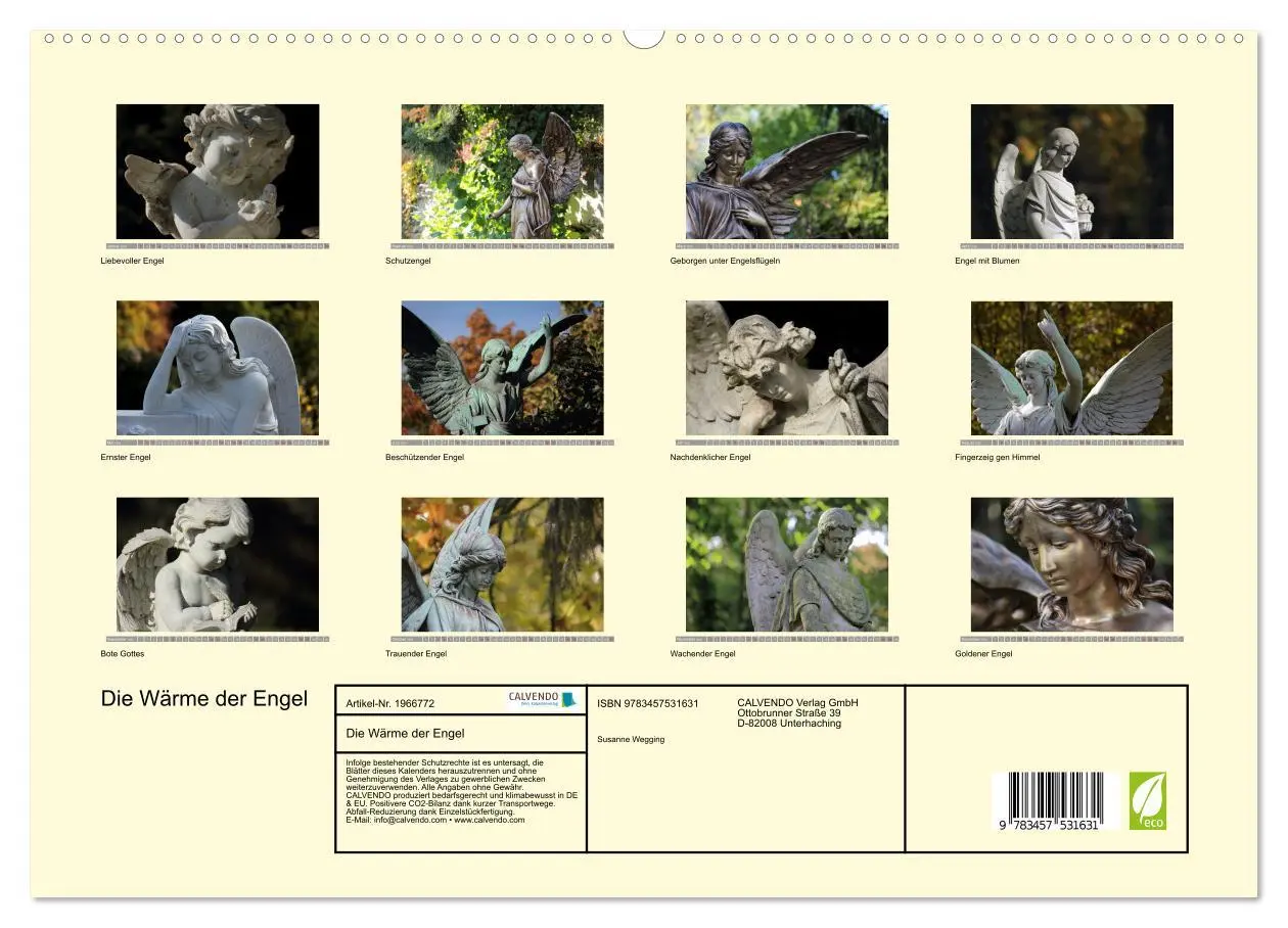 Bild: 9783457531631 | Die Wärme der Engel (hochwertiger Premium Wandkalender 2026 DIN A2...