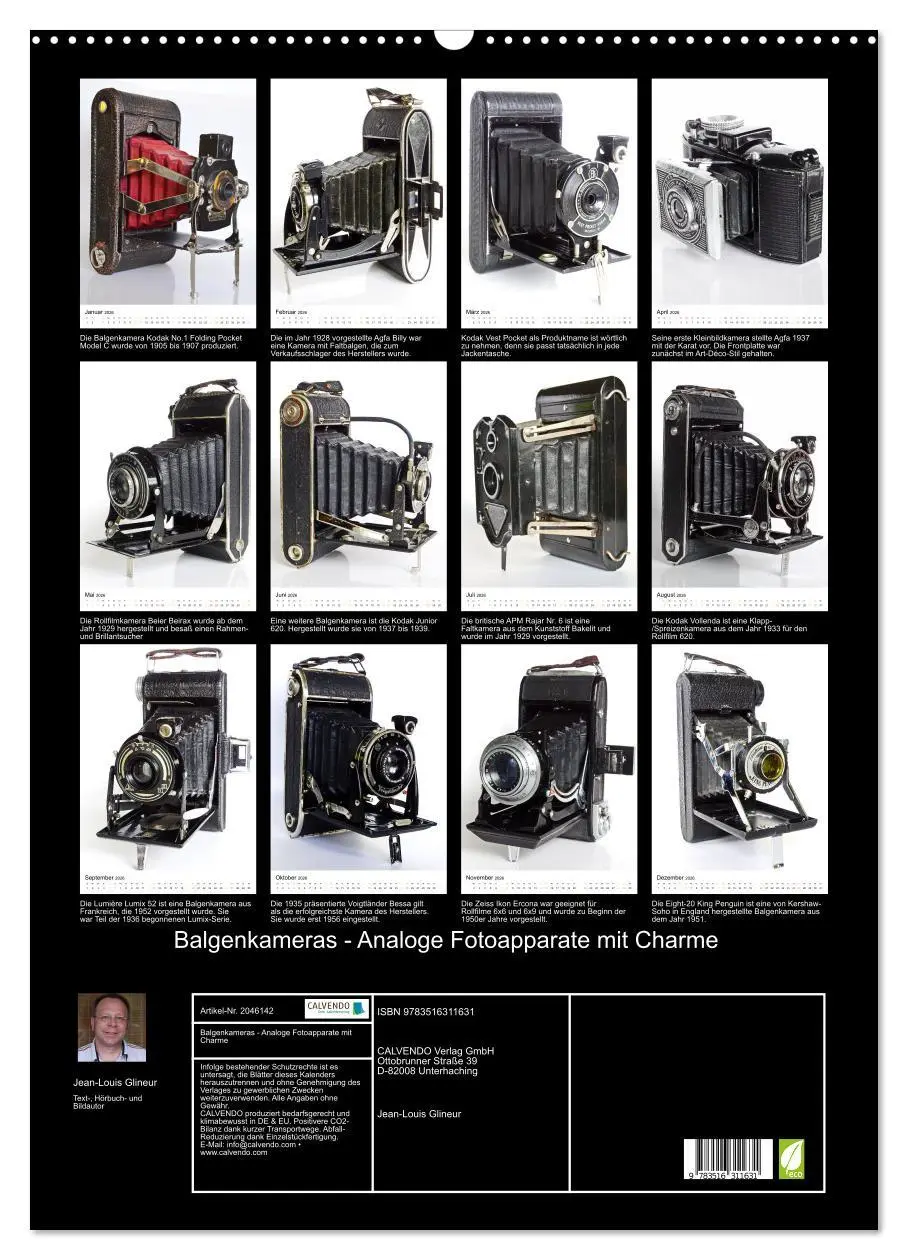 Bild: 9783516311631 | Balgenkameras - Analoge Fotoapparate mit Charme (Wandkalender 2026...