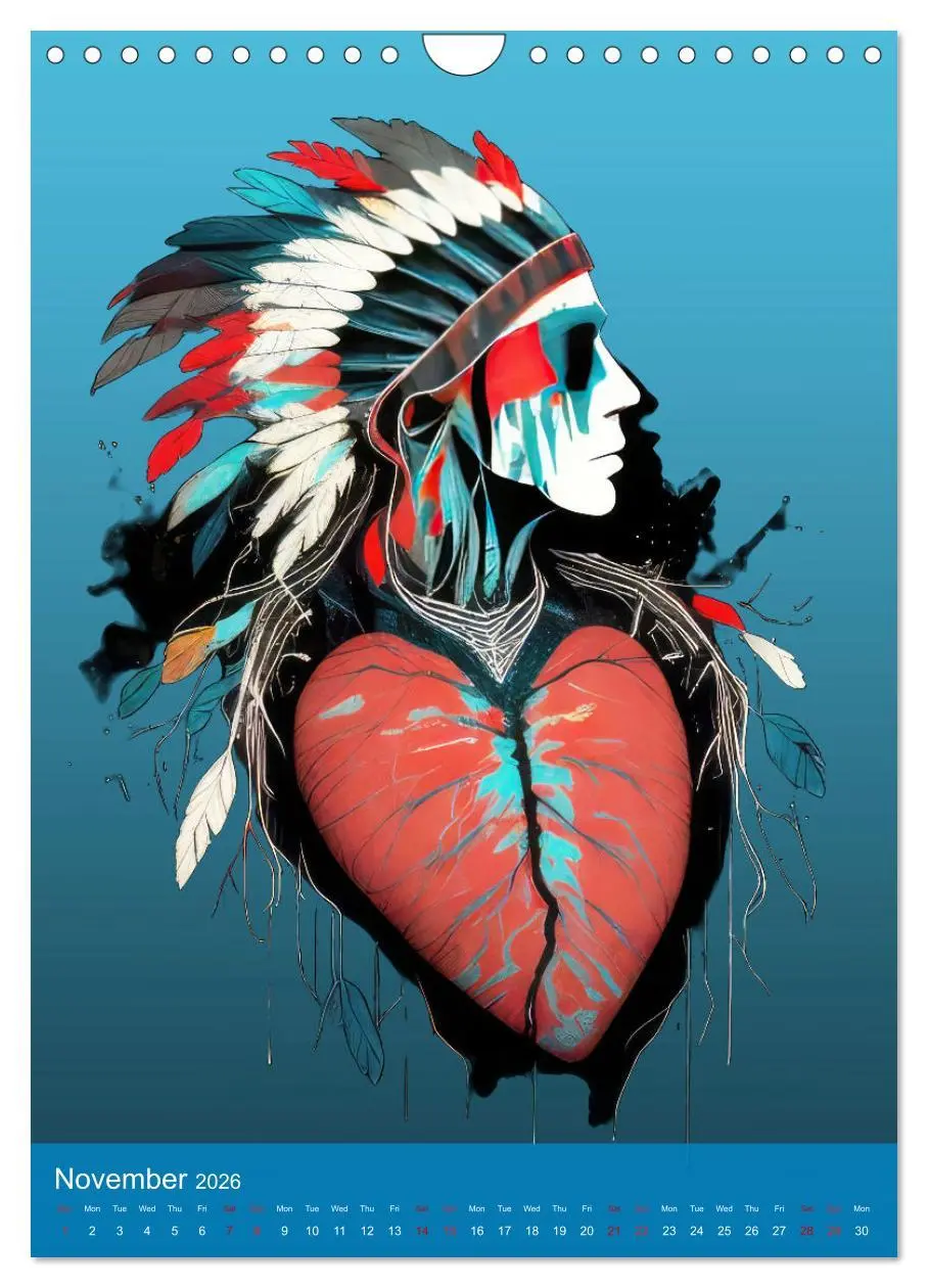 Bild: 9783516551631 | Native American Art (Wall Calendar 2026 DIN A4 portrait), CALVENDO...