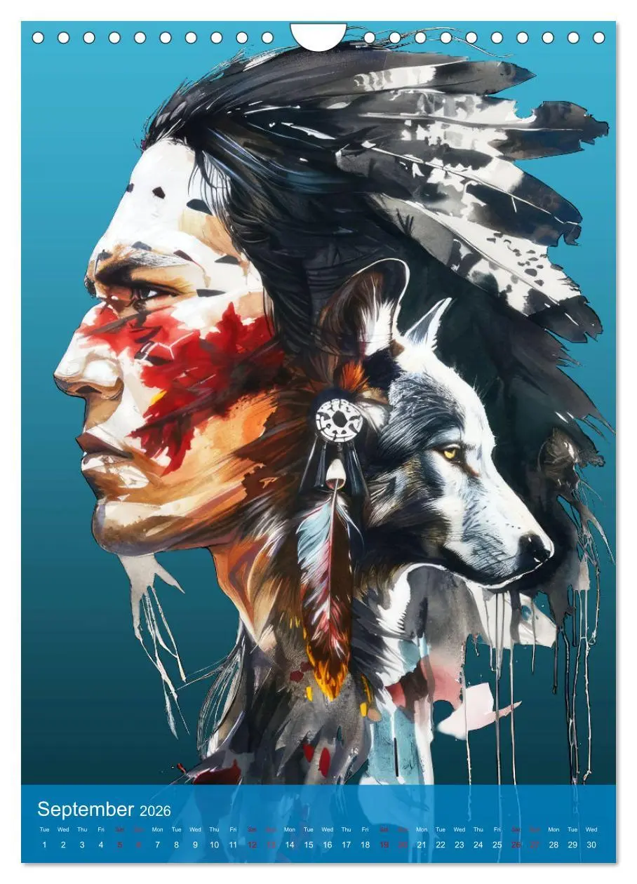 Bild: 9783516551631 | Native American Art (Wall Calendar 2026 DIN A4 portrait), CALVENDO...