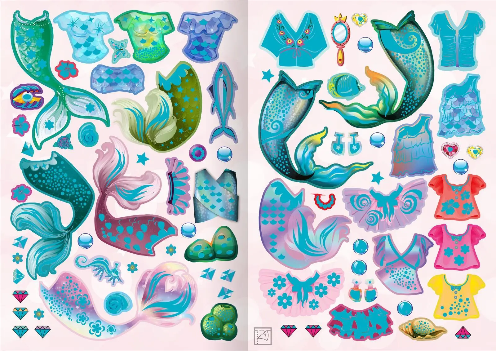 Bild: 9783845851631 | Sticker-Anziehpuppen Metallic - Meerjungfrauen | Eva Schindler | Buch