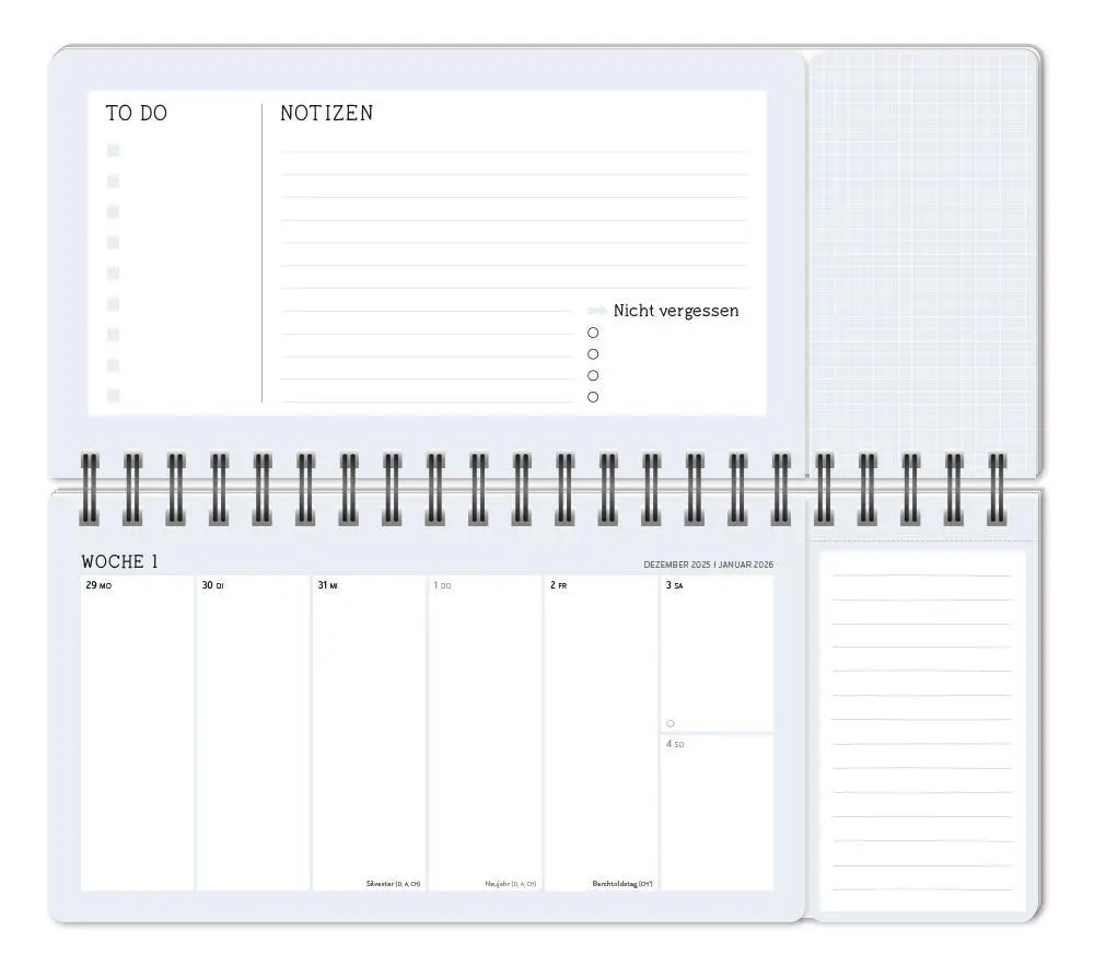 Bild: 9783986361631 | Wochenplaner 2026 Nimm das Leben lieber leicht. | Original | Kalender