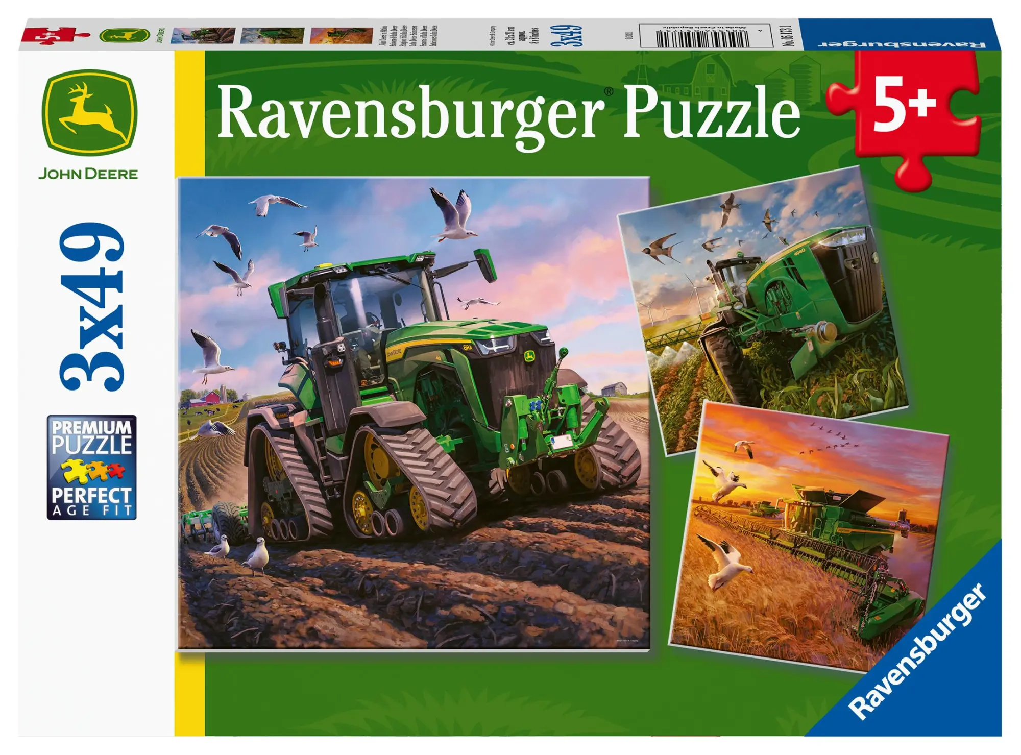 Cover: 4005556051731 | John Deere in Aktion | Spiel | Kinderpuzzle Standard 3x49 | Deutsch