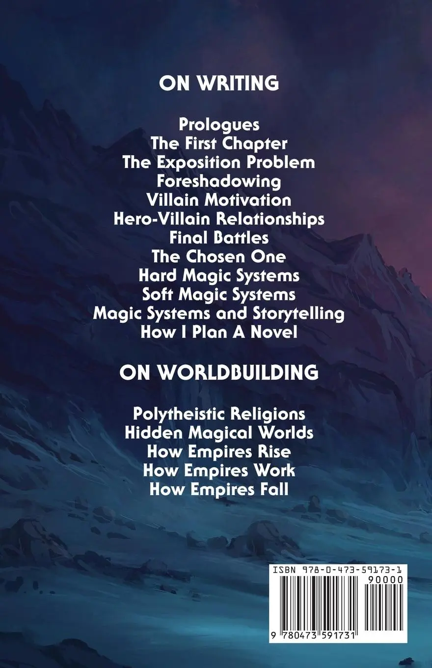 Rückseite: 9780473591731 | On Writing and Worldbuilding | Volume I | Timothy Hickson | Buch