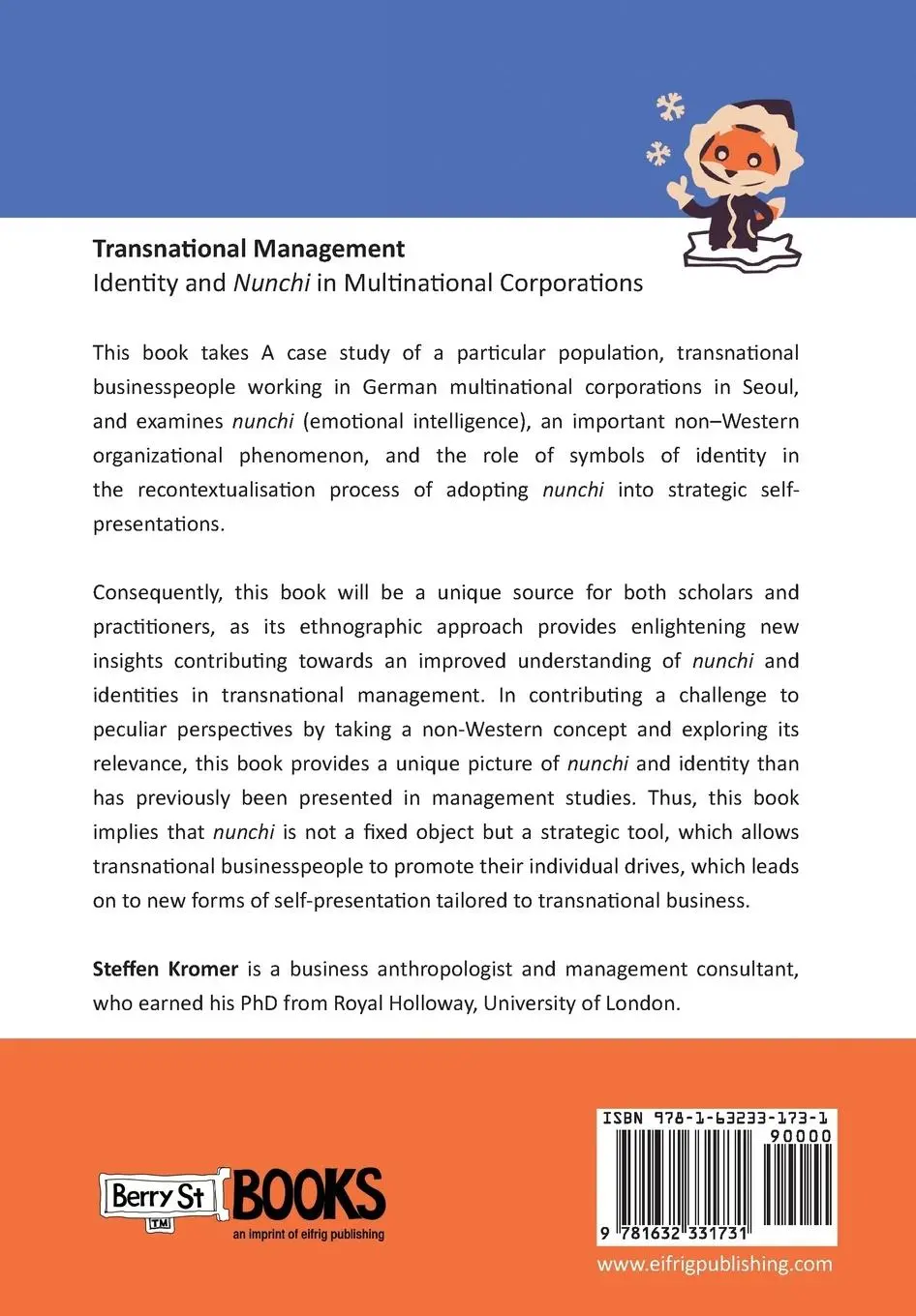 Rückseite: 9781632331731 | Transnational Management | Steffen Kromer | Taschenbuch | Englisch