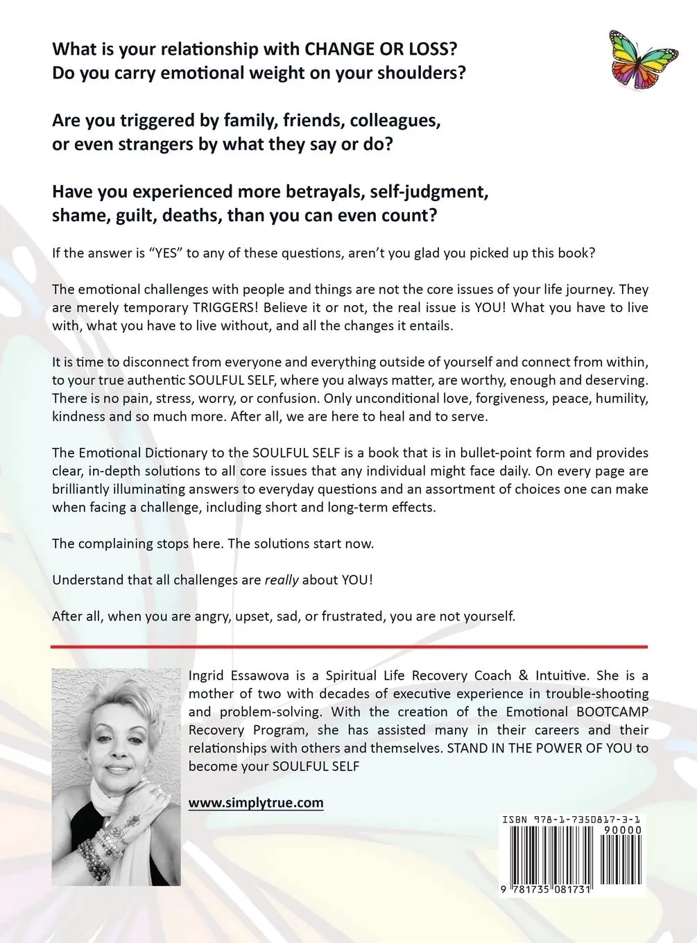 Rückseite: 9781735081731 | The Emotional Dictionary to the SOULFUL SELF | Ingrid Vincent | Buch