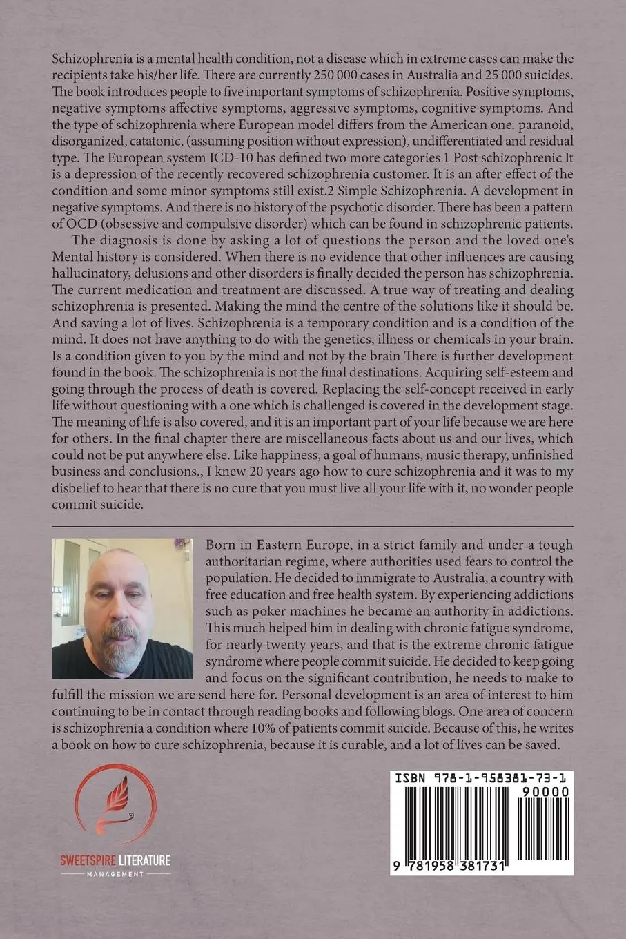Rückseite: 9781958381731 | How to Cure Schizophrenia | Yes Cure | Marin Paun | Taschenbuch | 2023