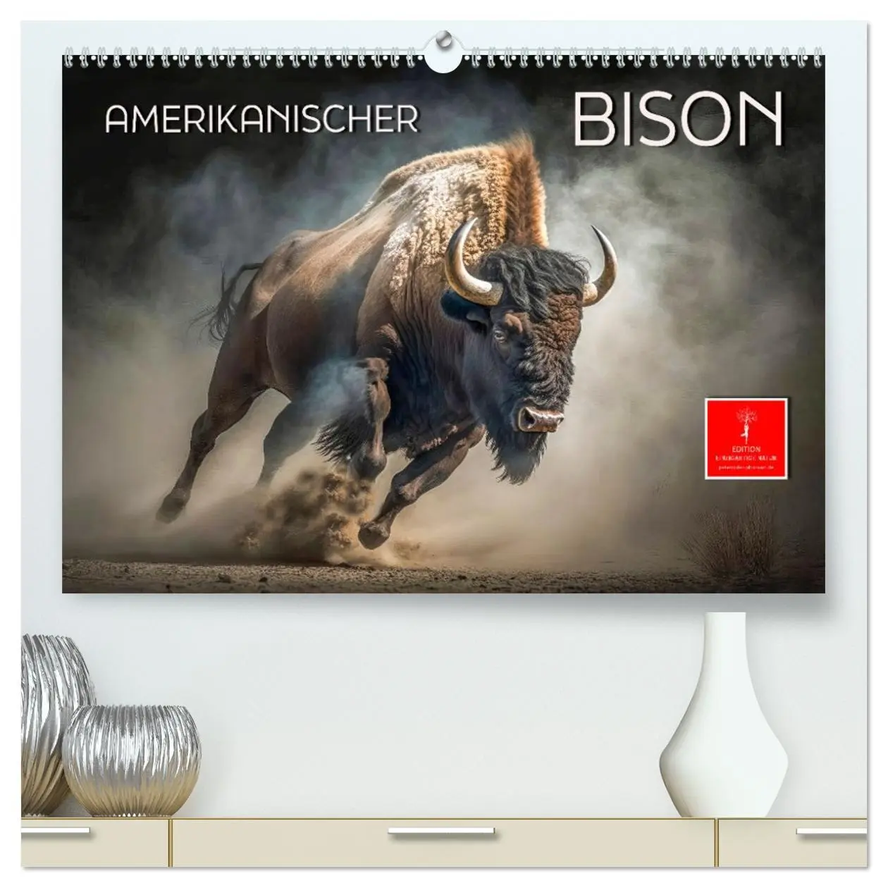 Cover: 9783457381731 | Amerikanischer Bison (hochwertiger Premium Wandkalender 2026 DIN A2...