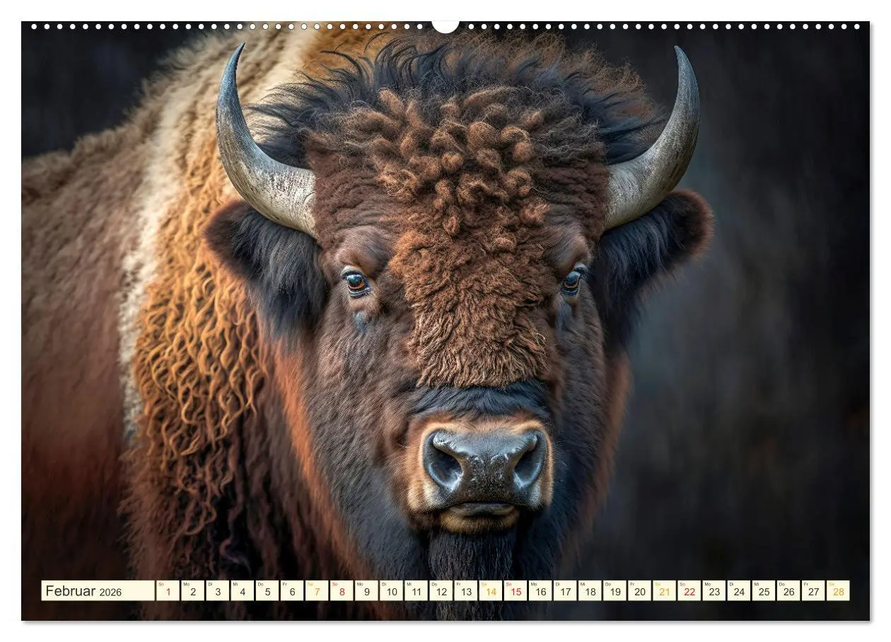 Bild: 9783457381731 | Amerikanischer Bison (hochwertiger Premium Wandkalender 2026 DIN A2...