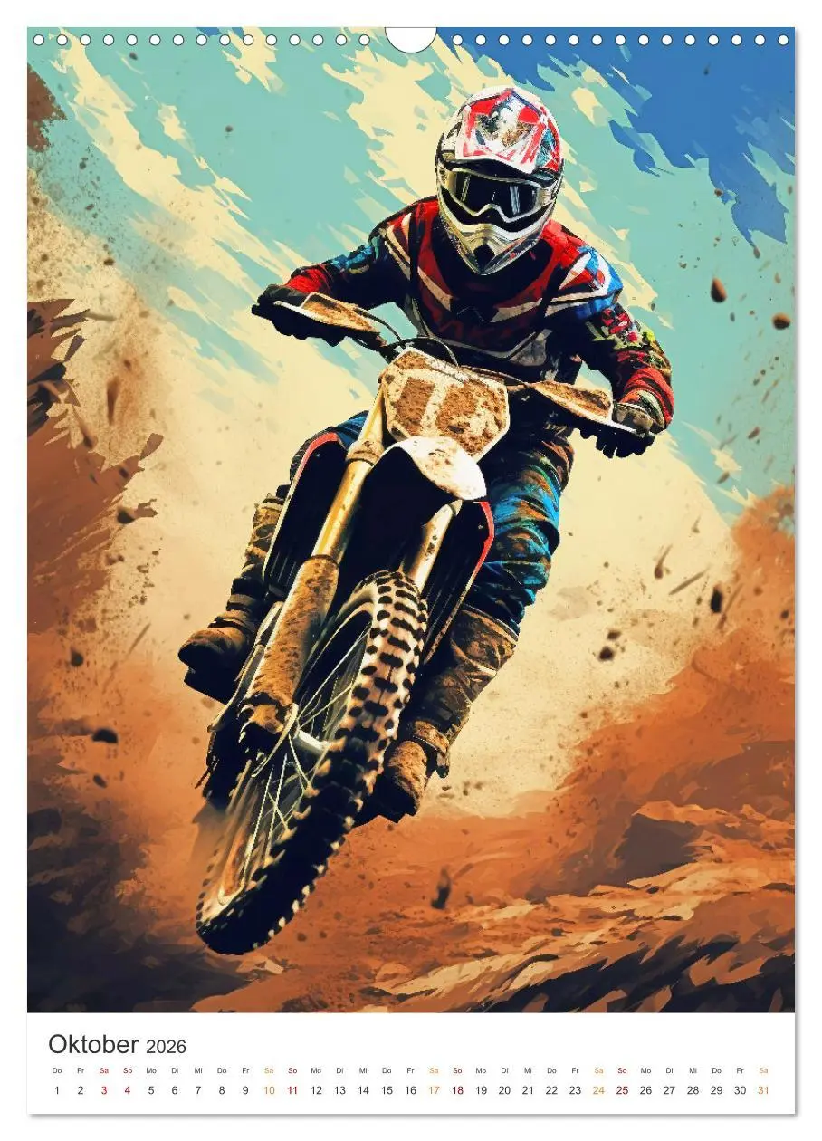 Bild: 9783516301731 | Motocross - Mit Leib und Seele dabei (Wandkalender 2026 DIN A3...