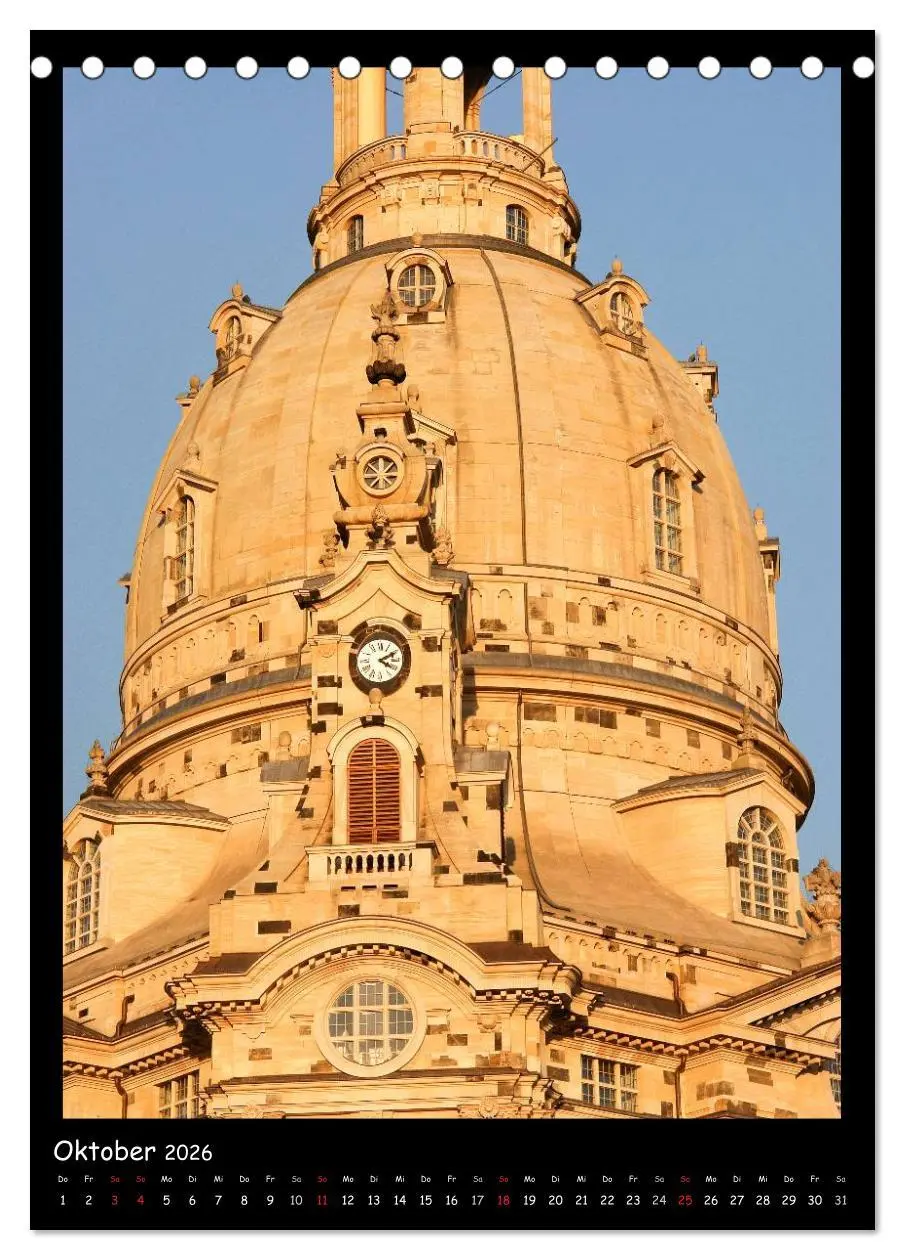 Bild: 9783516471731 | Frauenkirche Dresden (Tischkalender 2026 DIN A5 hoch), CALVENDO...