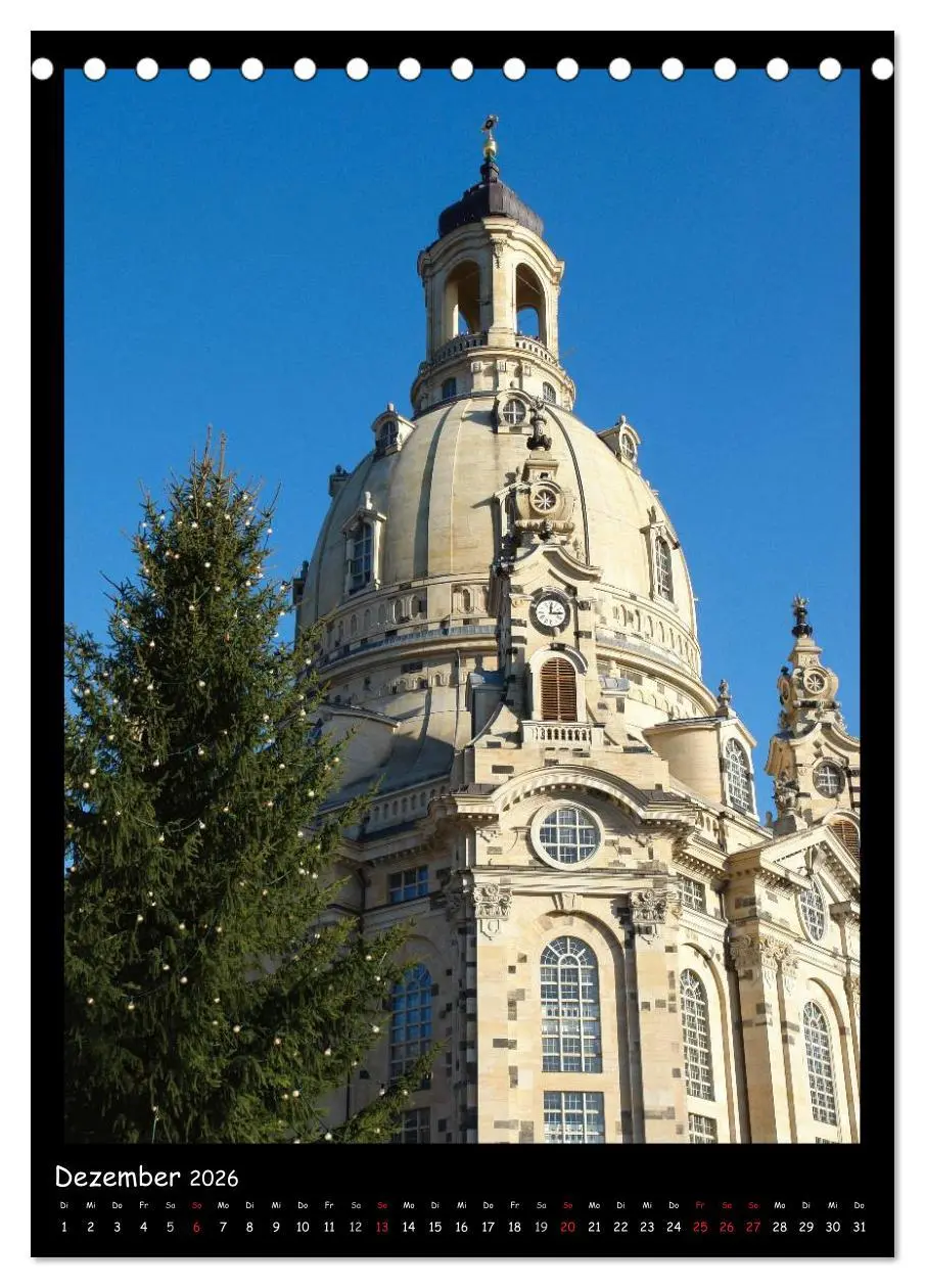 Bild: 9783516471731 | Frauenkirche Dresden (Tischkalender 2026 DIN A5 hoch), CALVENDO...