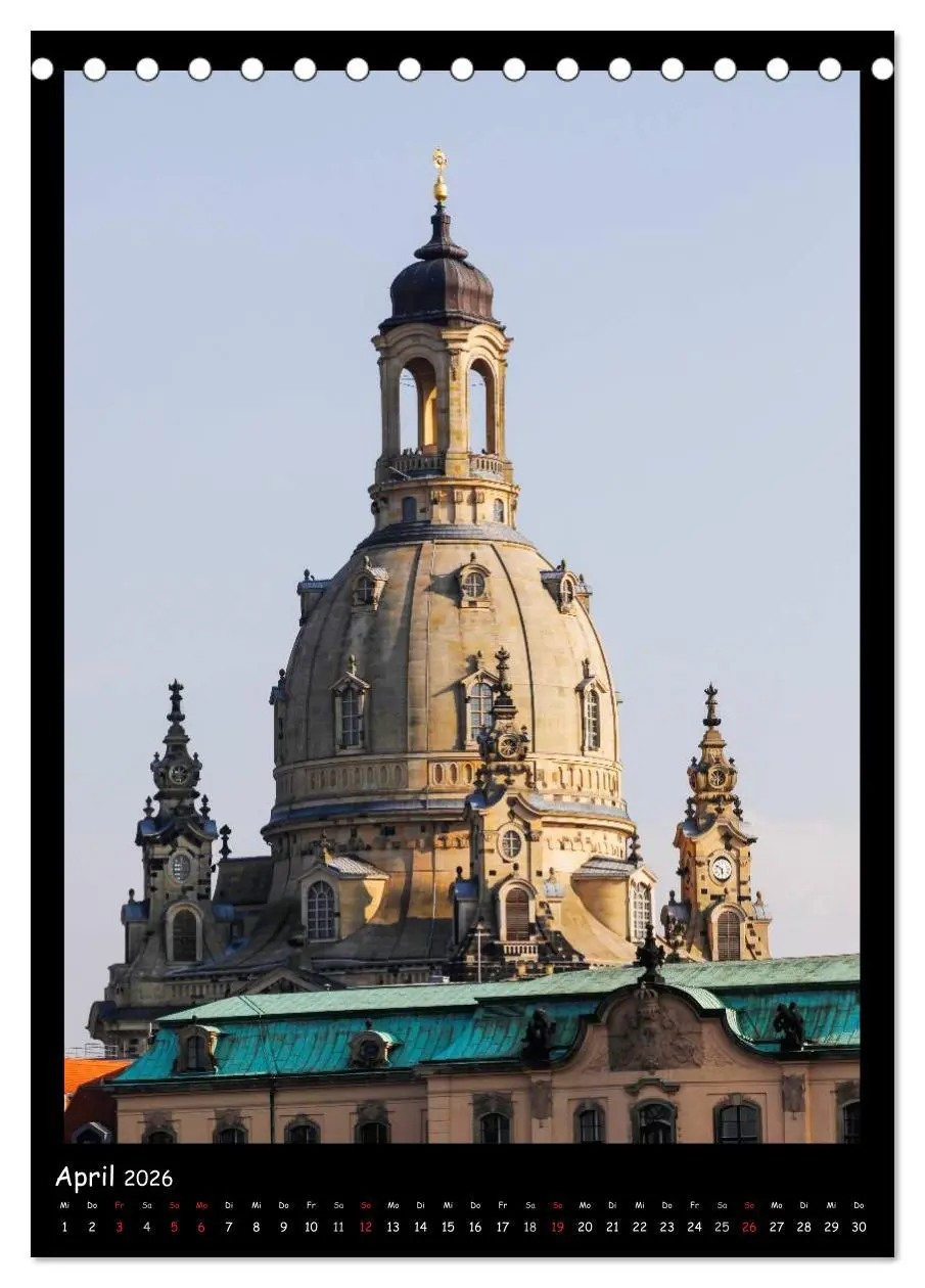 Bild: 9783516471731 | Frauenkirche Dresden (Tischkalender 2026 DIN A5 hoch), CALVENDO...