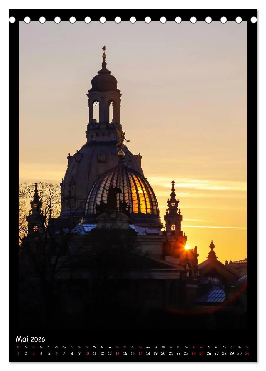 Bild: 9783516471731 | Frauenkirche Dresden (Tischkalender 2026 DIN A5 hoch), CALVENDO...
