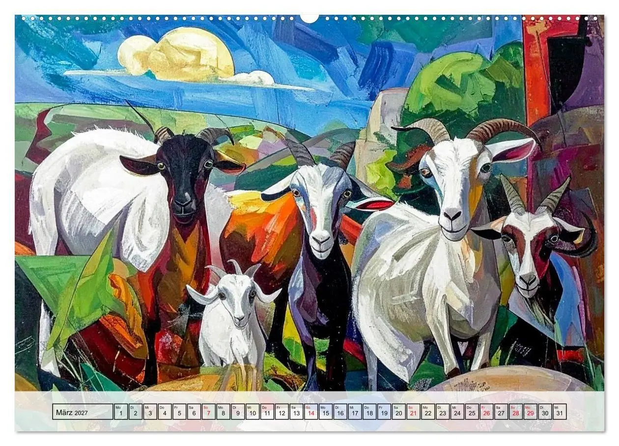 Bild: 9783516921731 | Farbenfrohe Tierbilder (Wandkalender 2027 DIN A2 quer), CALVENDO...