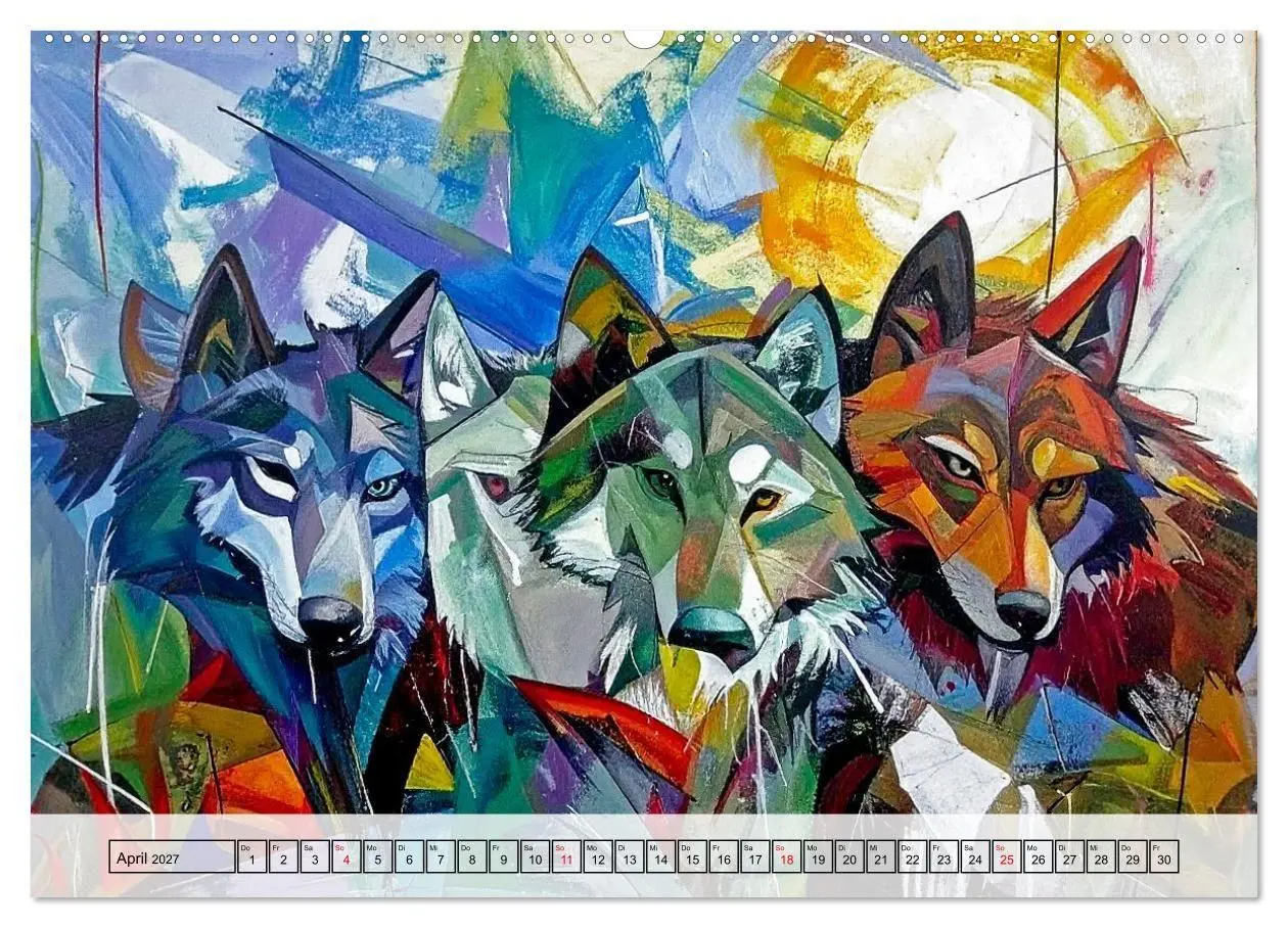 Bild: 9783516921731 | Farbenfrohe Tierbilder (Wandkalender 2027 DIN A2 quer), CALVENDO...