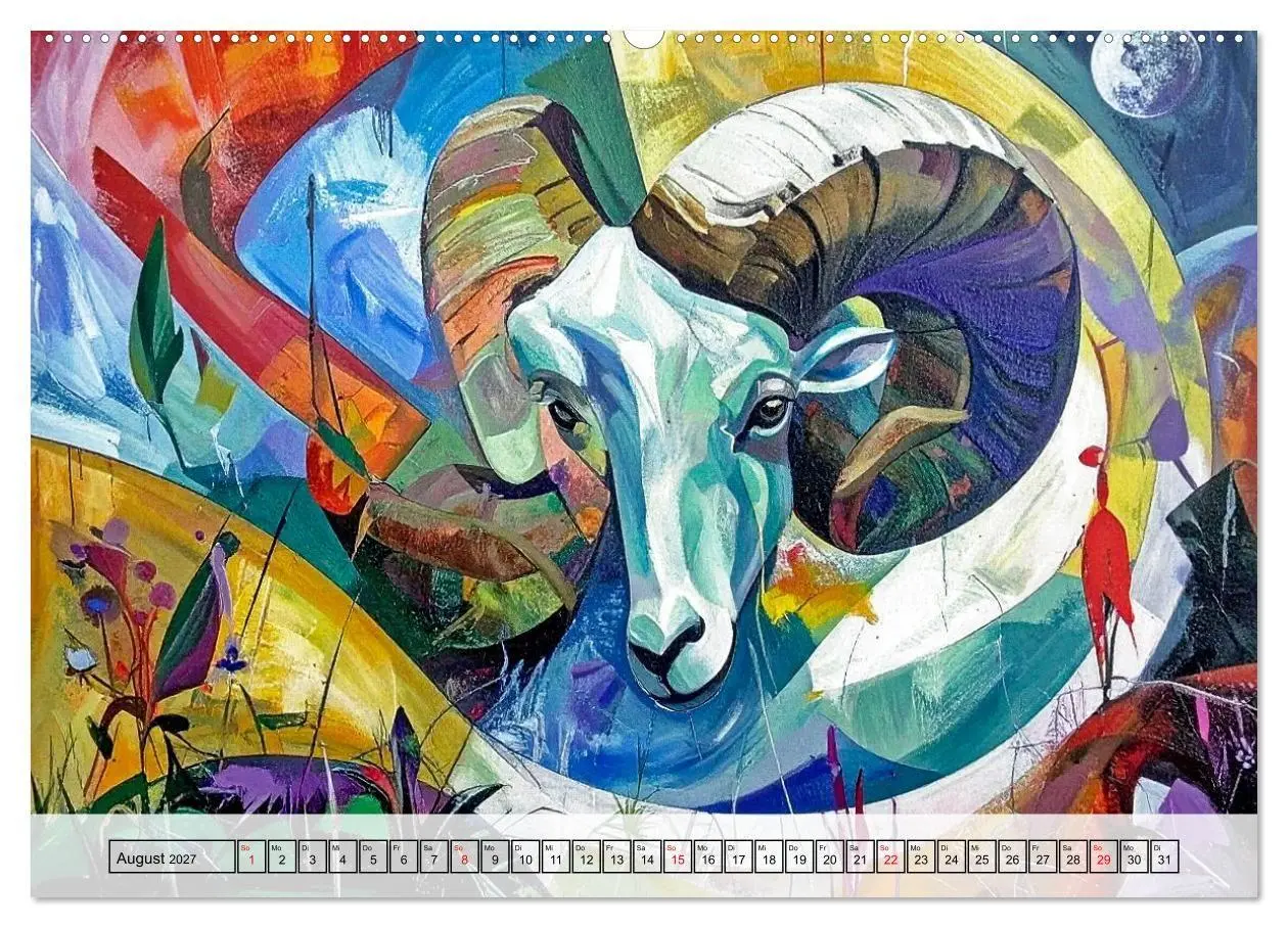 Bild: 9783516921731 | Farbenfrohe Tierbilder (Wandkalender 2027 DIN A2 quer), CALVENDO...