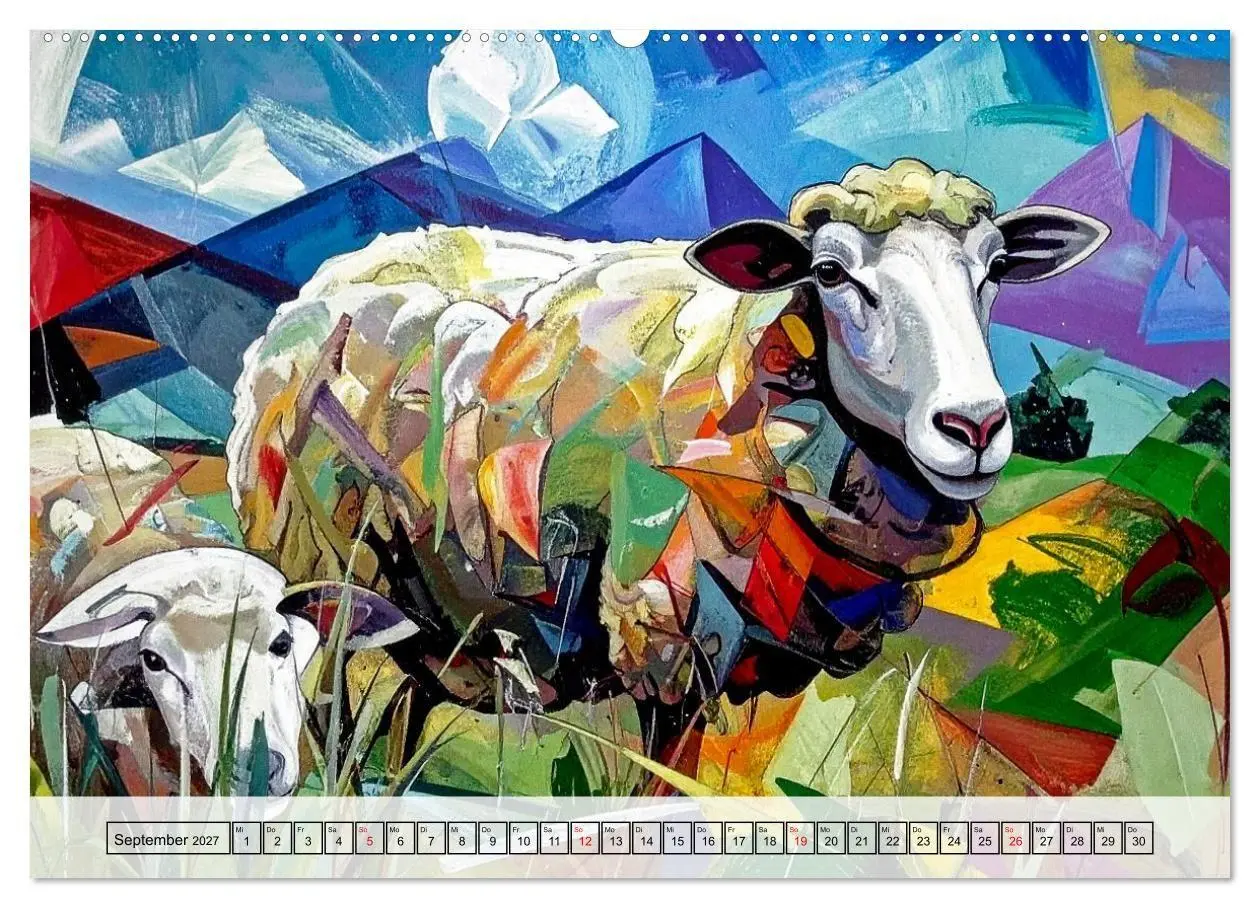 Bild: 9783516921731 | Farbenfrohe Tierbilder (Wandkalender 2027 DIN A2 quer), CALVENDO...